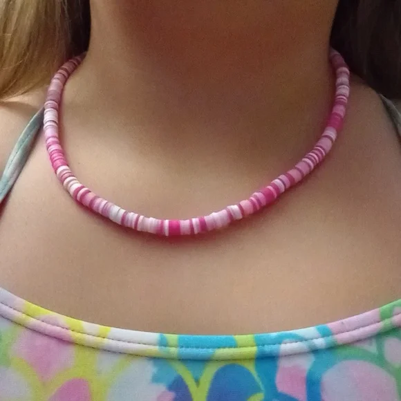 New Handmade Clay Bead necklace - Picture 2 of 2